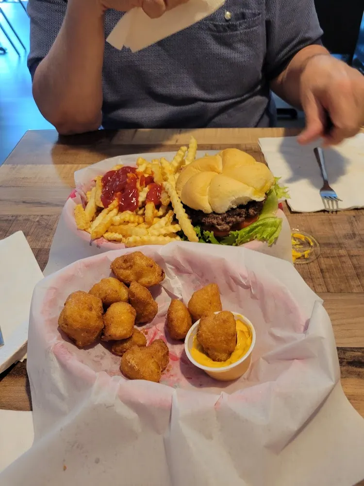 California Burger and Breaded Cauliflower