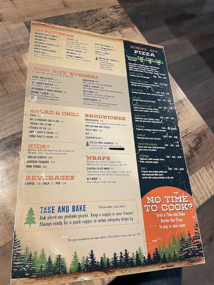 Border Bar Pizza Parlor Menu image 1