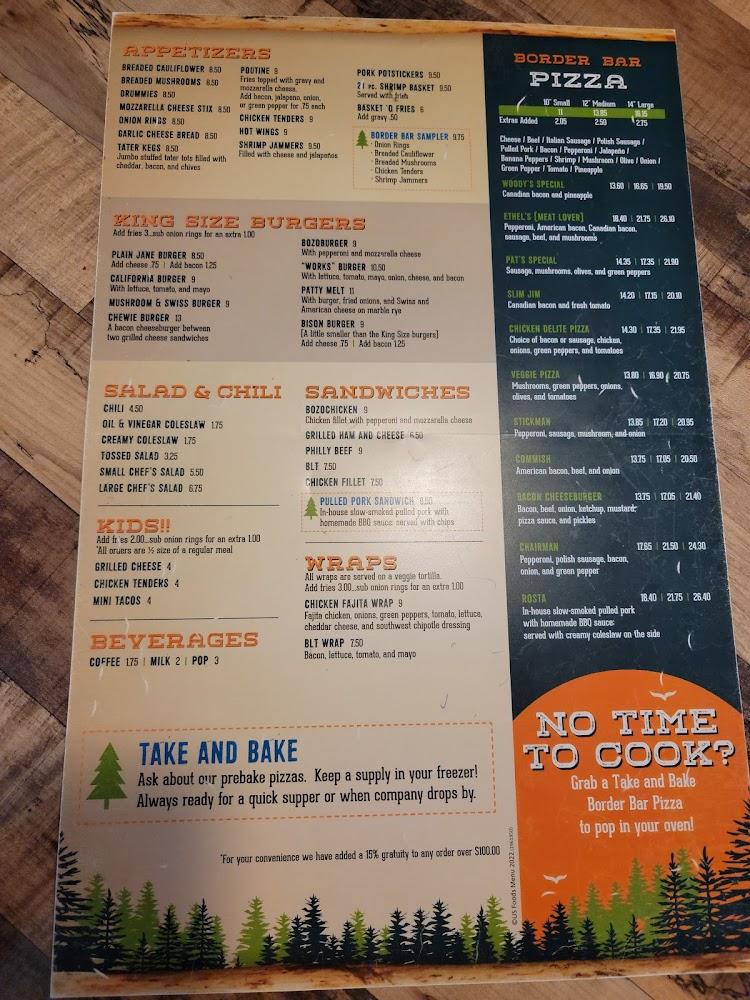 Border Bar Pizza Parlor Menu image 3